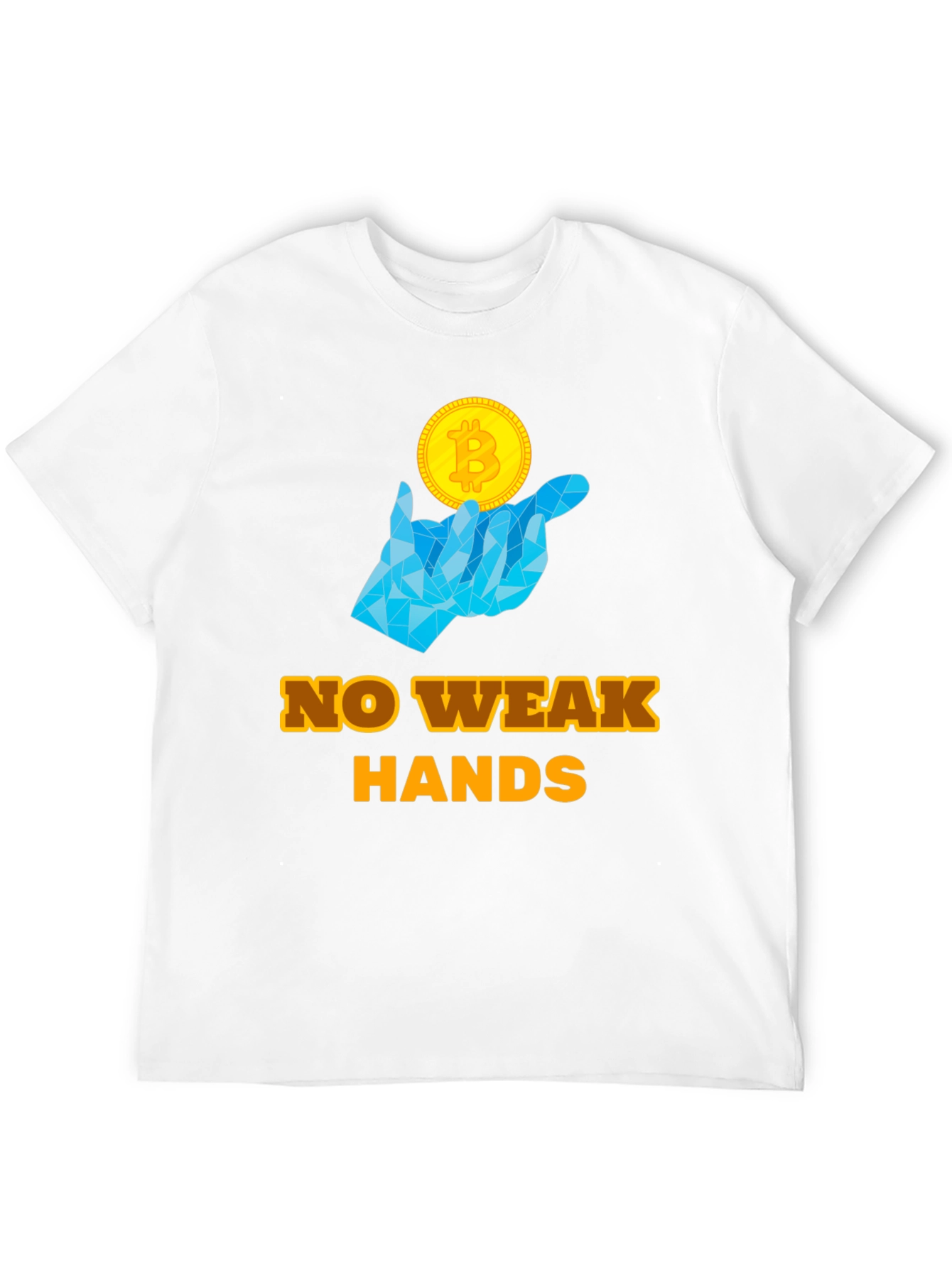 No Weak Hands Bitcoin T-Shirt - Crypto HODL Tee