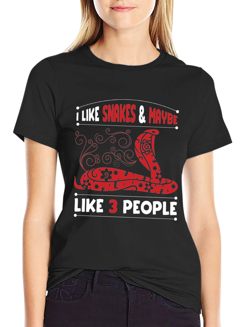 I Like Snakes and Maybe Like 3 People T-Shirt