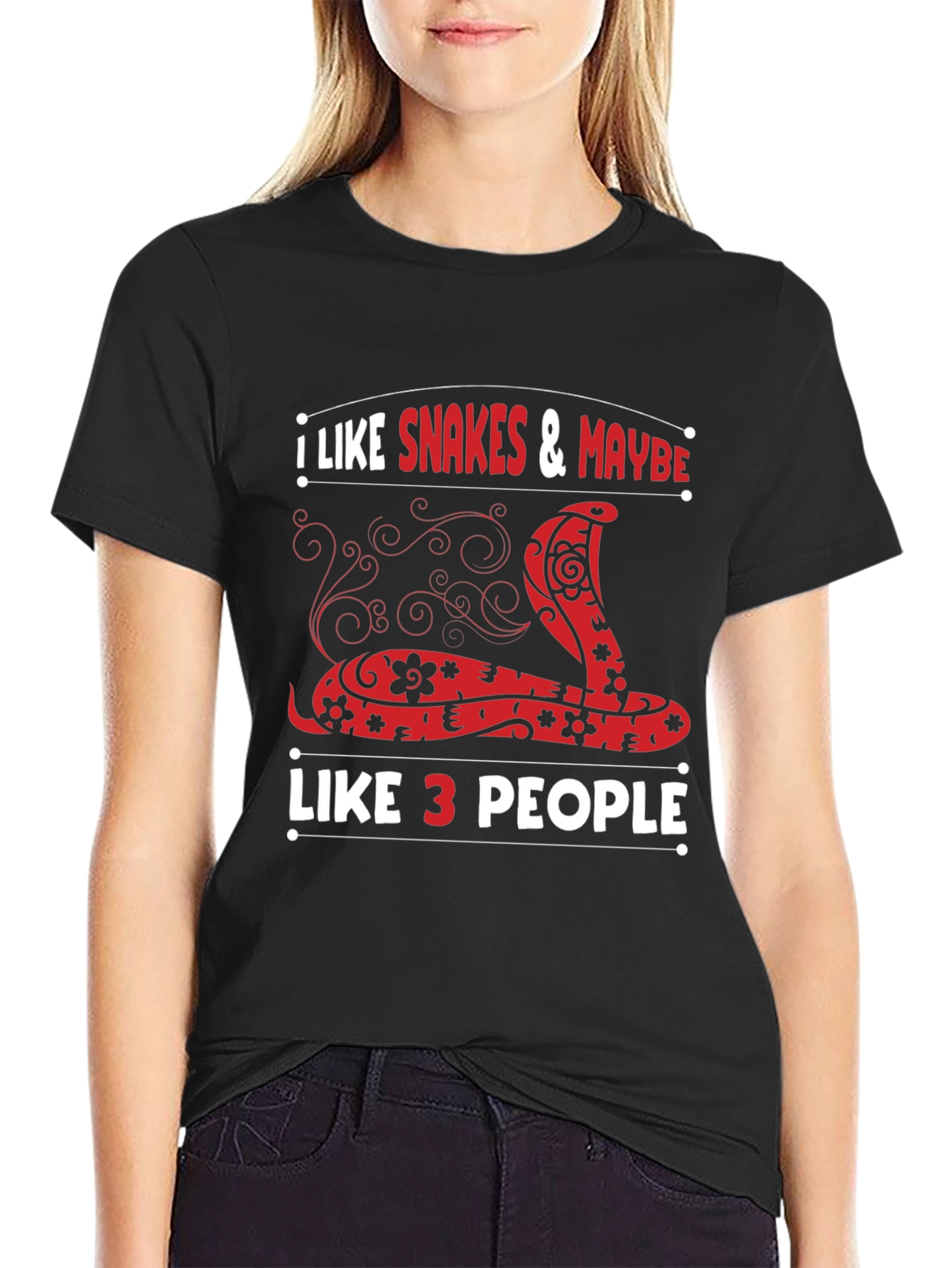 I Like Snakes and Maybe Like 3 People T-Shirt