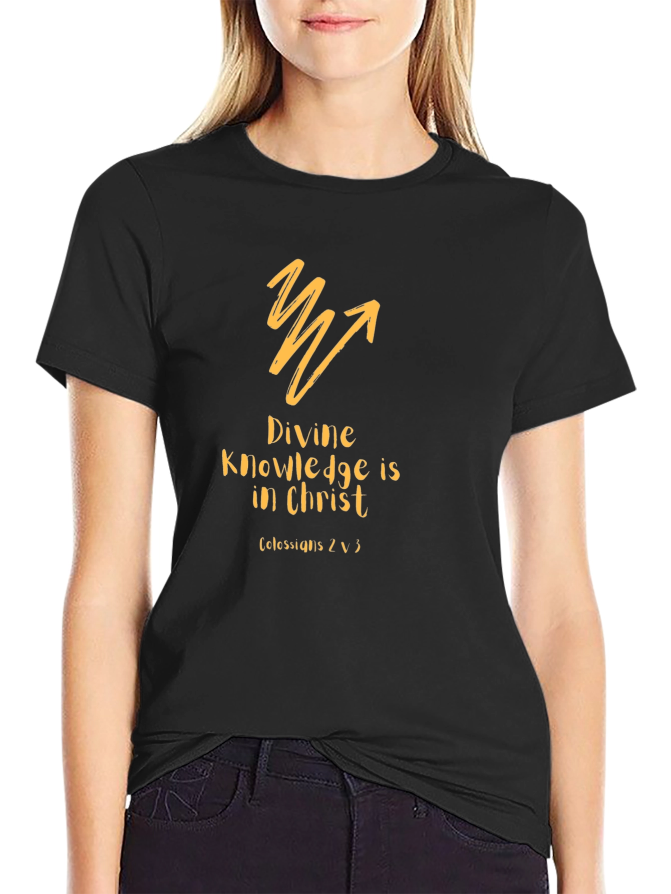 Divine Knowledge Christian T-Shirt - Black