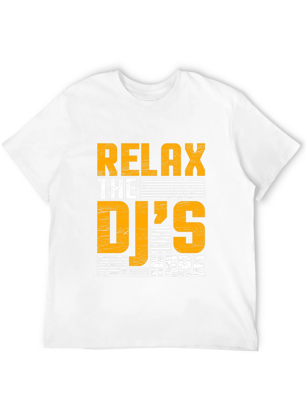 Relax The DJs Here Black Graphic Tee