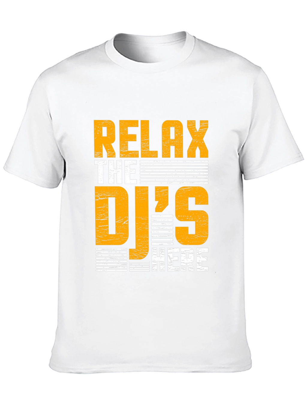 Relax The DJs Here Black Graphic Tee