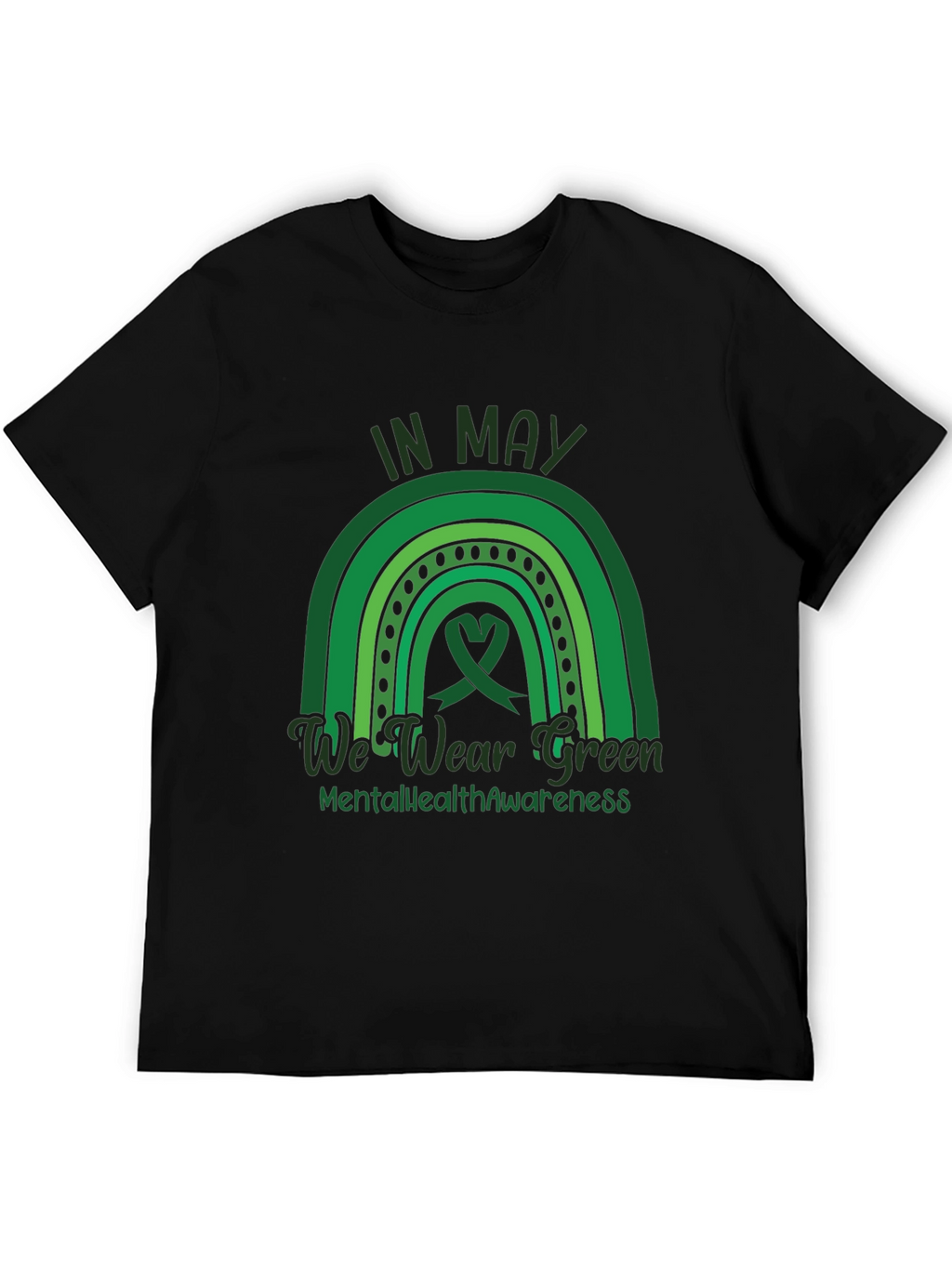In May We Wear Green Mental Health Awareness T-Shirt