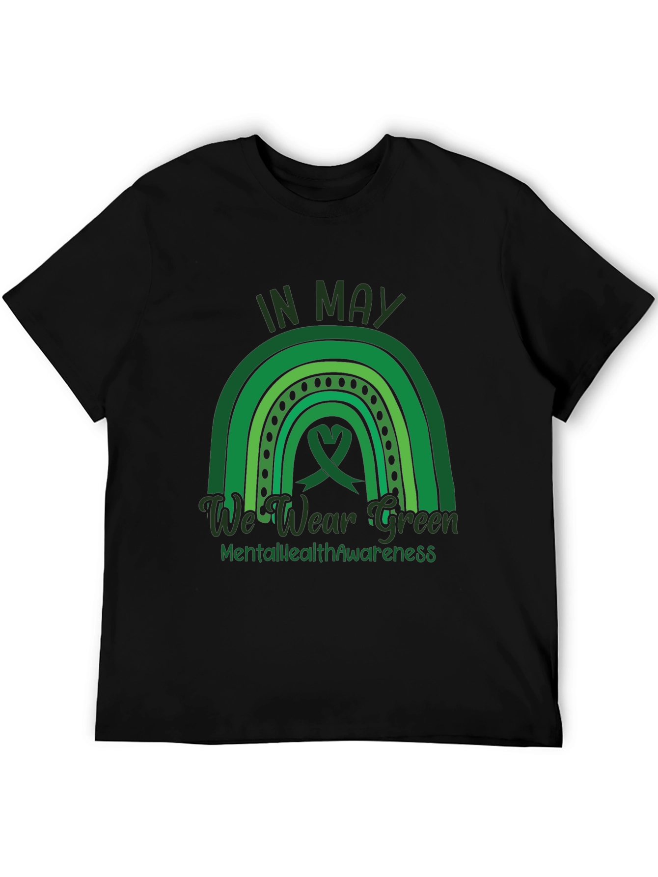 In May We Wear Green Mental Health Awareness T-Shirt
