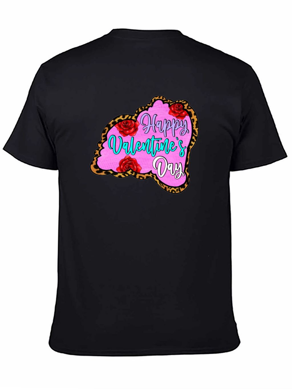 Valentines Day Leopard Heart T-Shirt