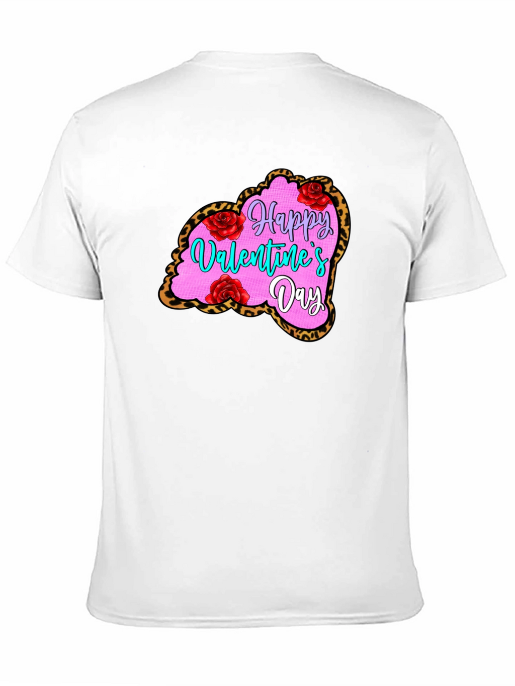 Valentines Day Leopard Heart T-Shirt