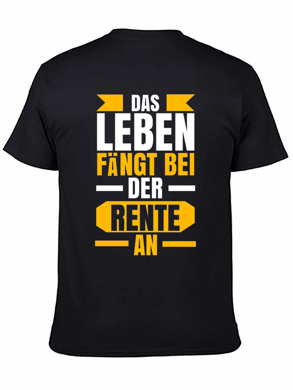 Life Begins at Retirement Black Graphic Tee