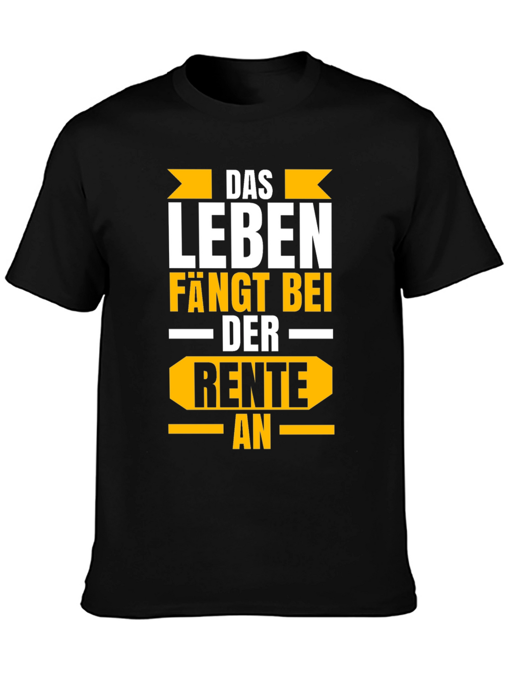 Life Begins at Retirement Black Graphic Tee