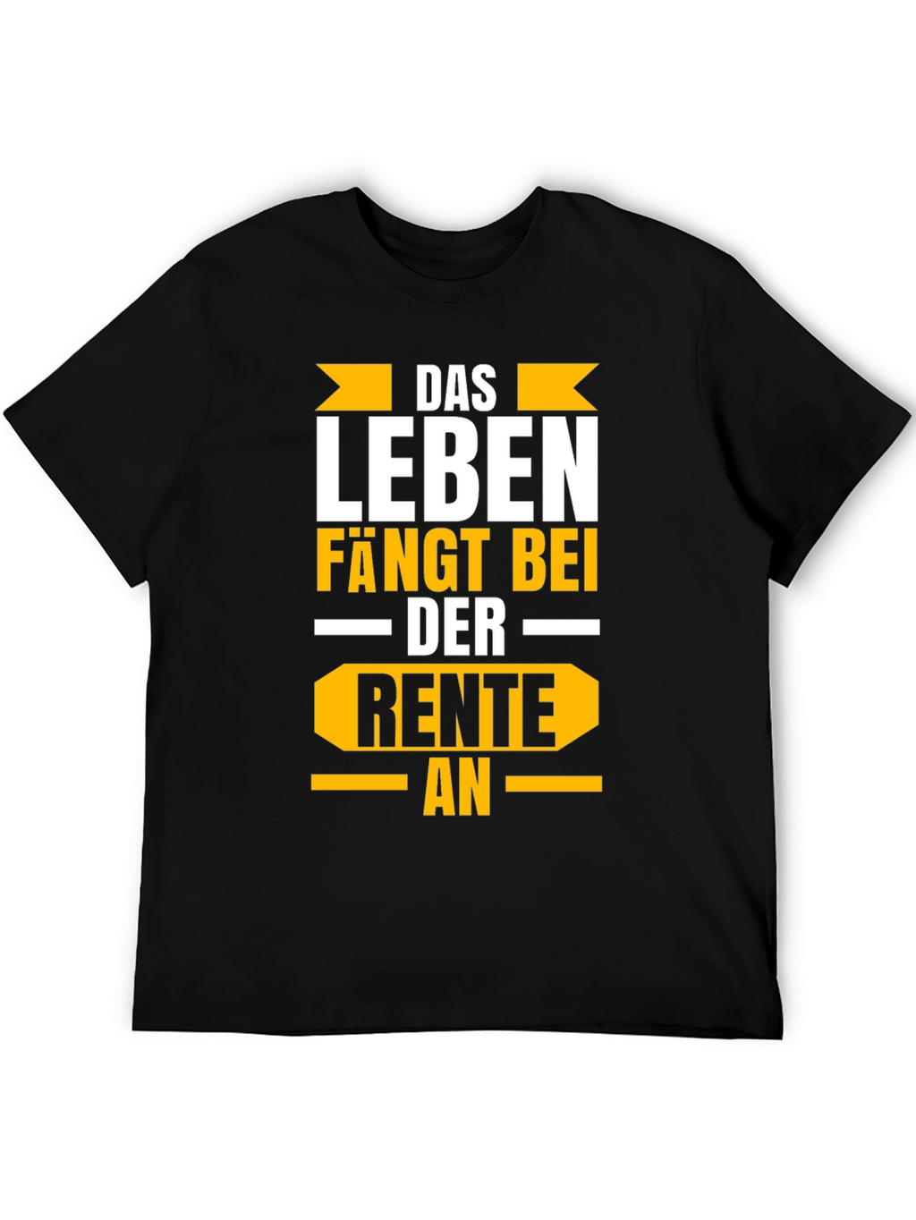 Life Begins at Retirement Black Graphic Tee