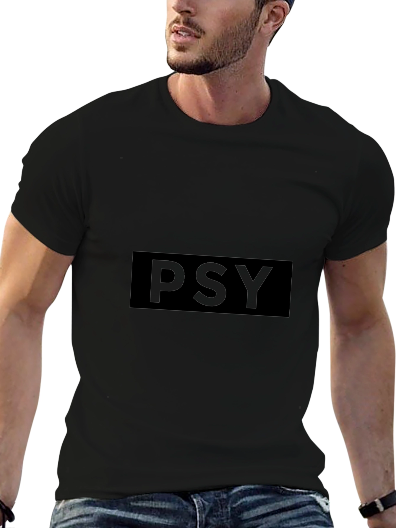 PSY Black Graphic Tee - Unisex Soft Cotton T-Shirt