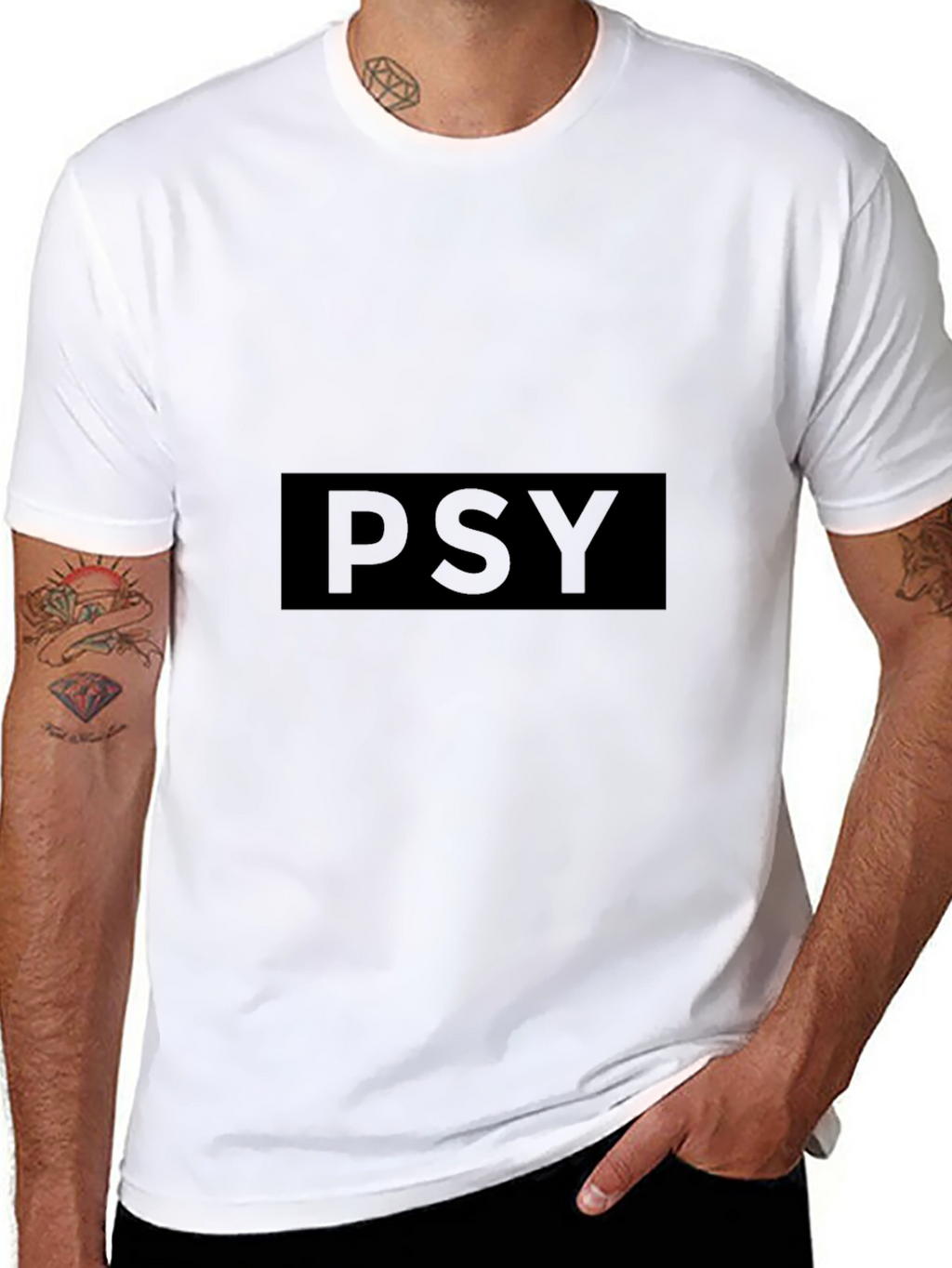 PSY Black Graphic Tee - Unisex Soft Cotton T-Shirt