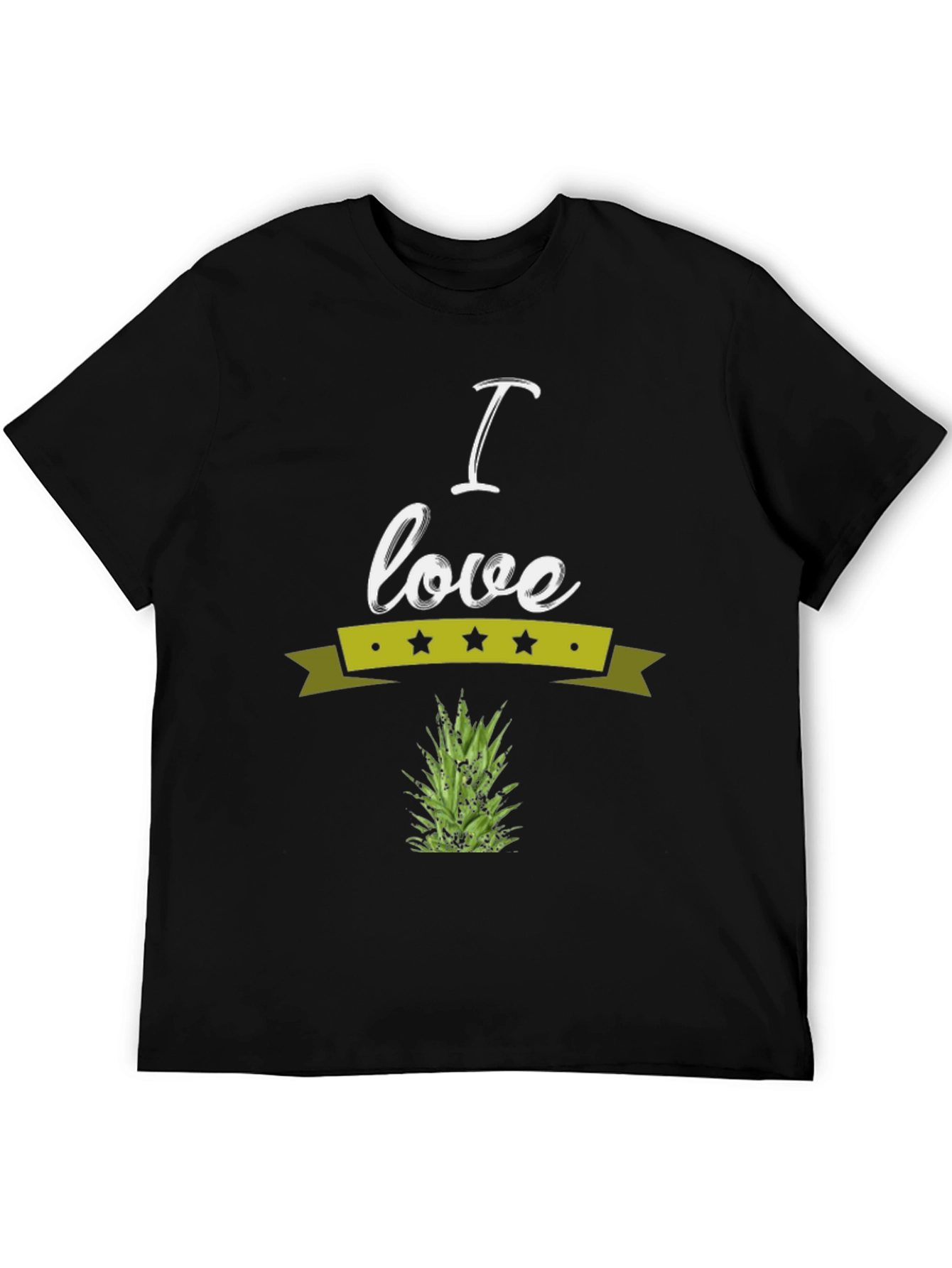 I Love Pineapple Graphic Tee - Soft Cotton Blend