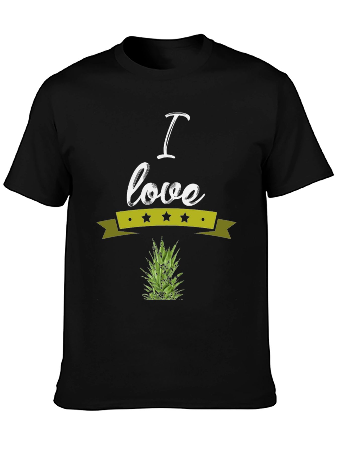 I Love Pineapple Graphic Tee - Soft Cotton Blend