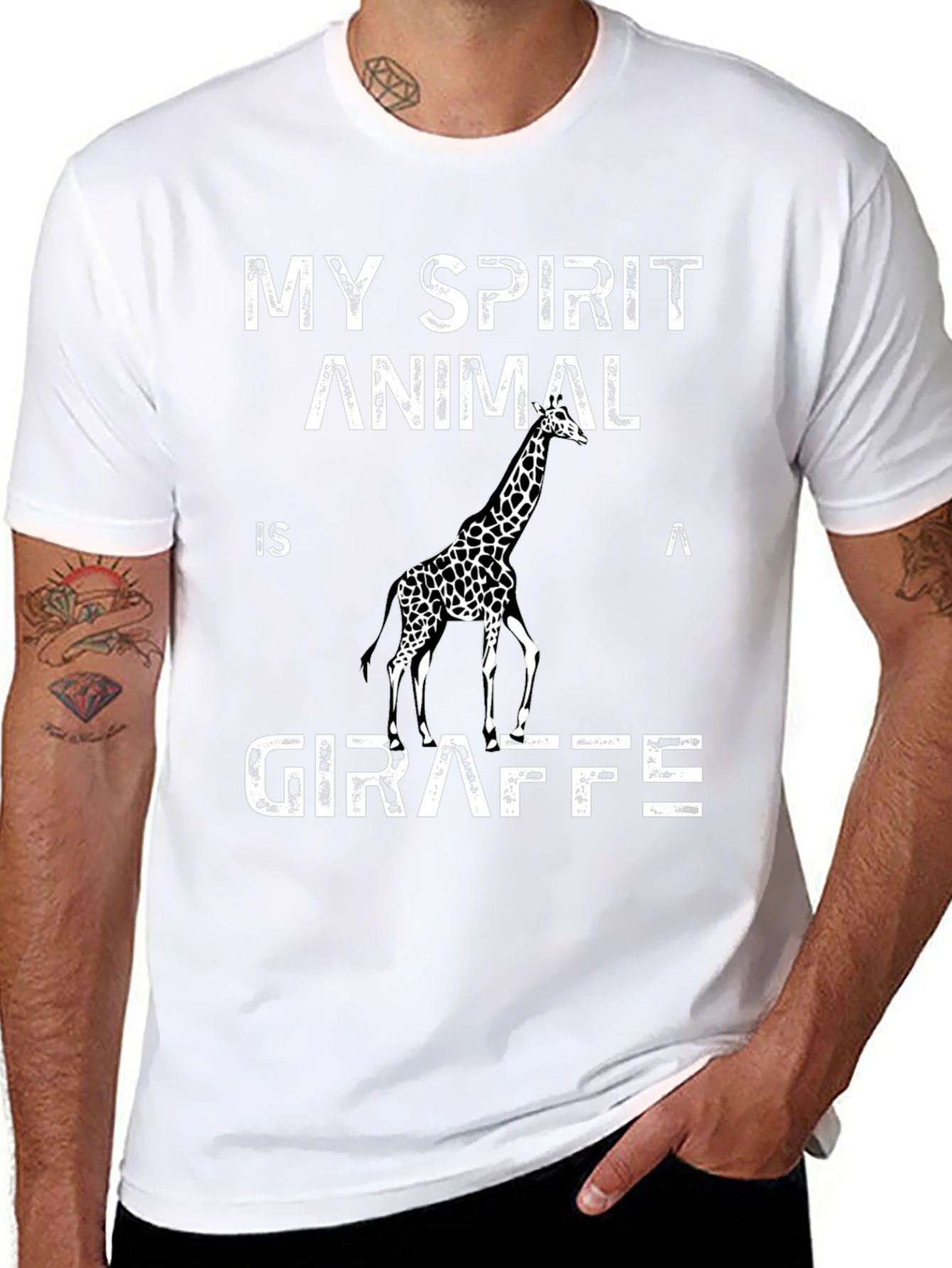 My Spirit Animal Giraffe Graphic Tee