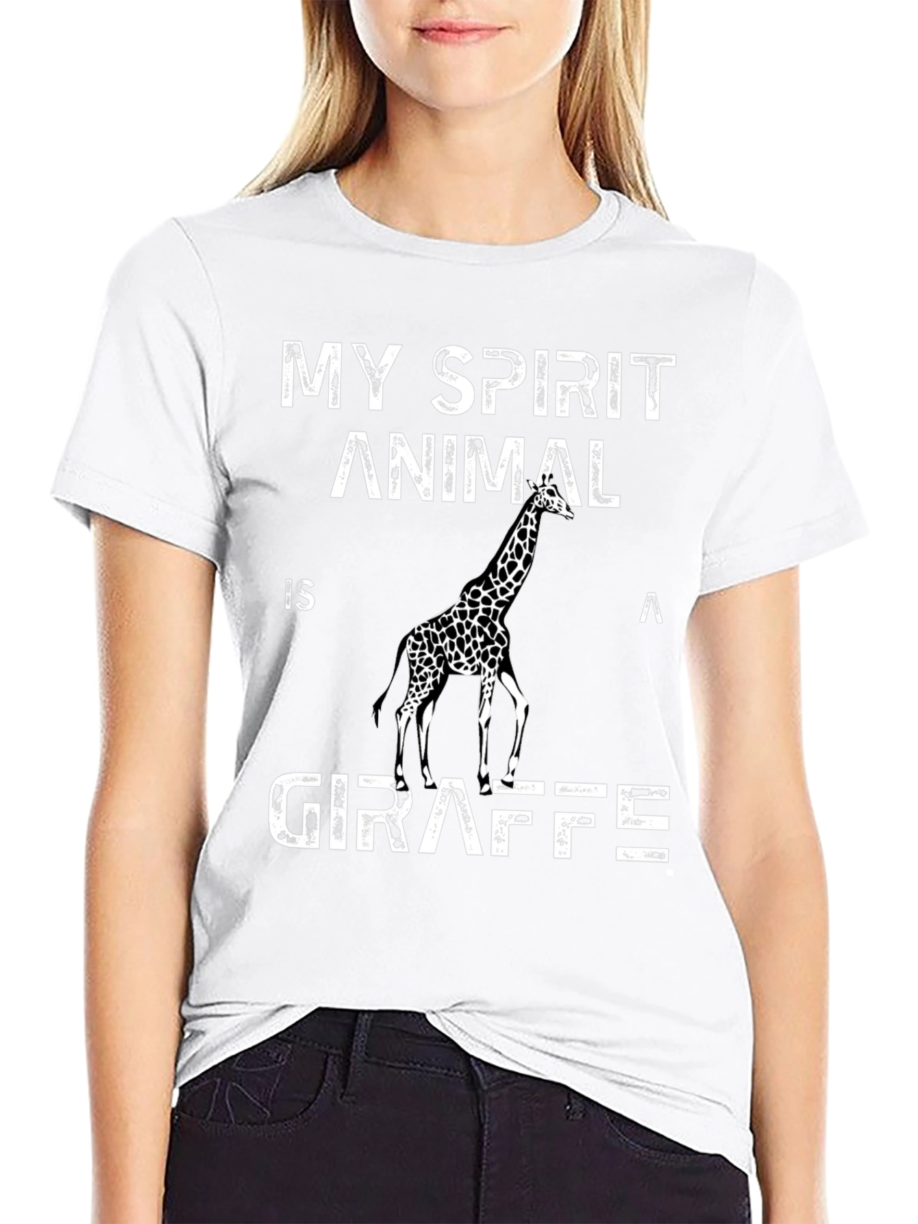 My Spirit Animal Giraffe Graphic Tee