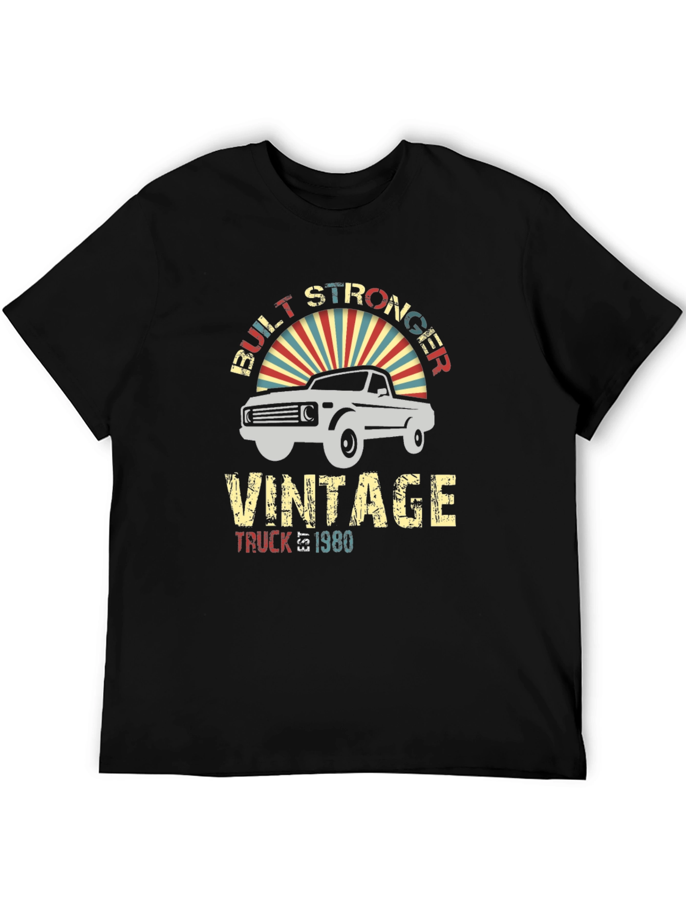 Vintage Truck 1980 T-Shirt - Built Stronger Tee