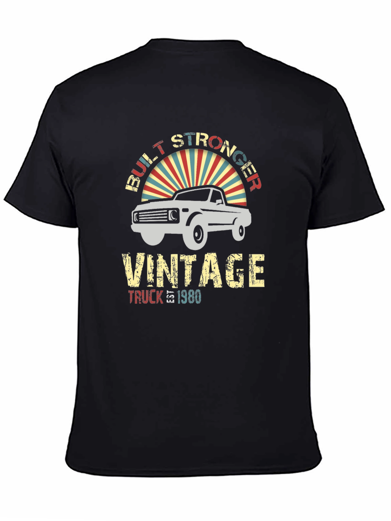 Vintage Truck 1980 T-Shirt - Built Stronger Tee