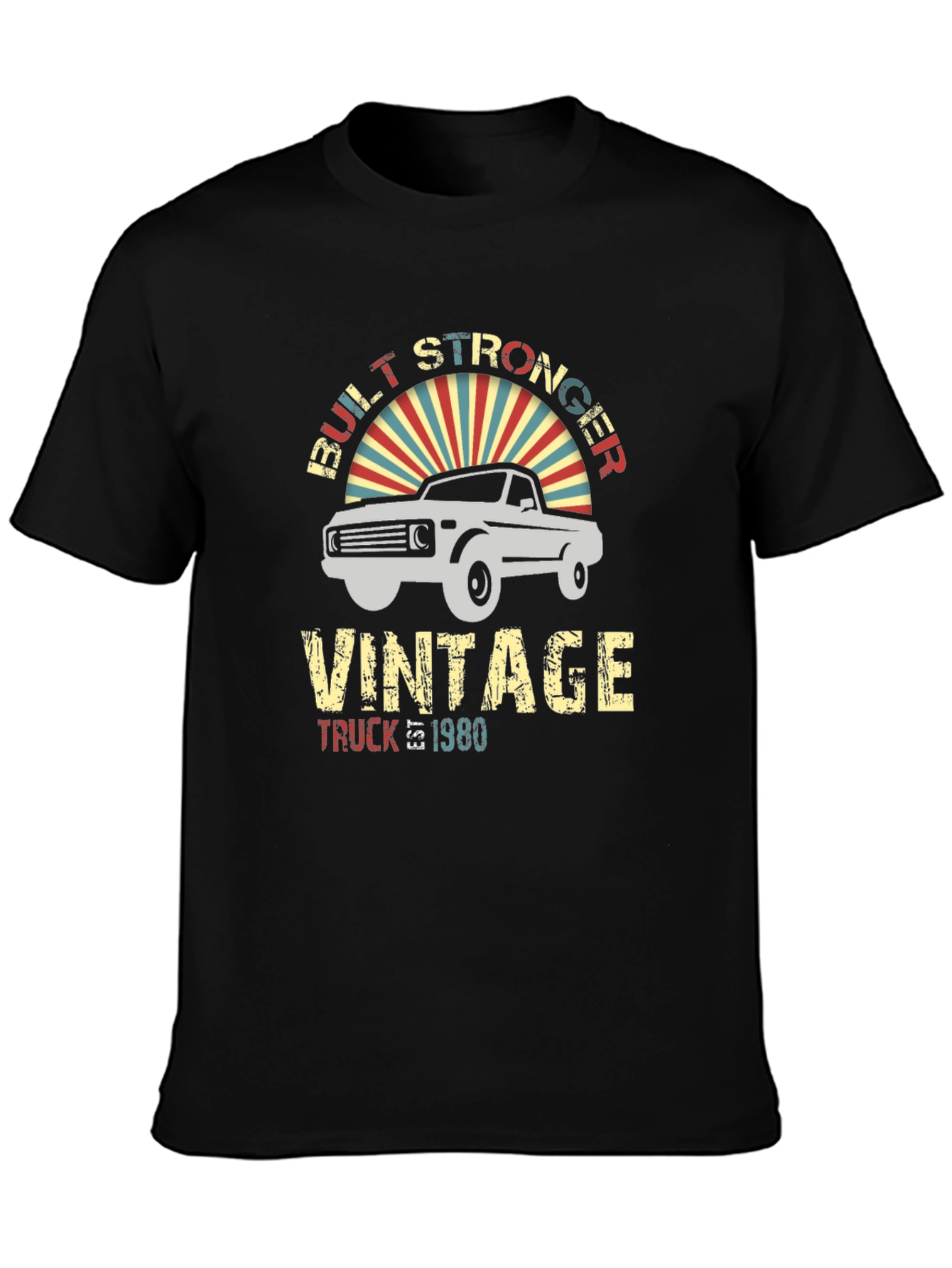 Vintage Truck 1980 T-Shirt - Built Stronger Tee