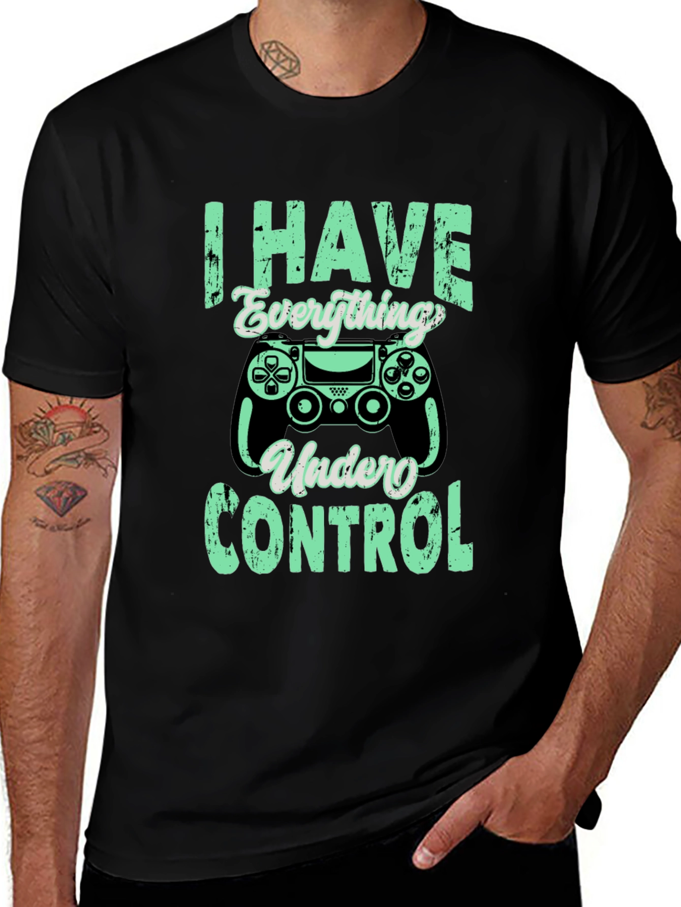 Gamer T-Shirt - I Have Everything Under Control - Black