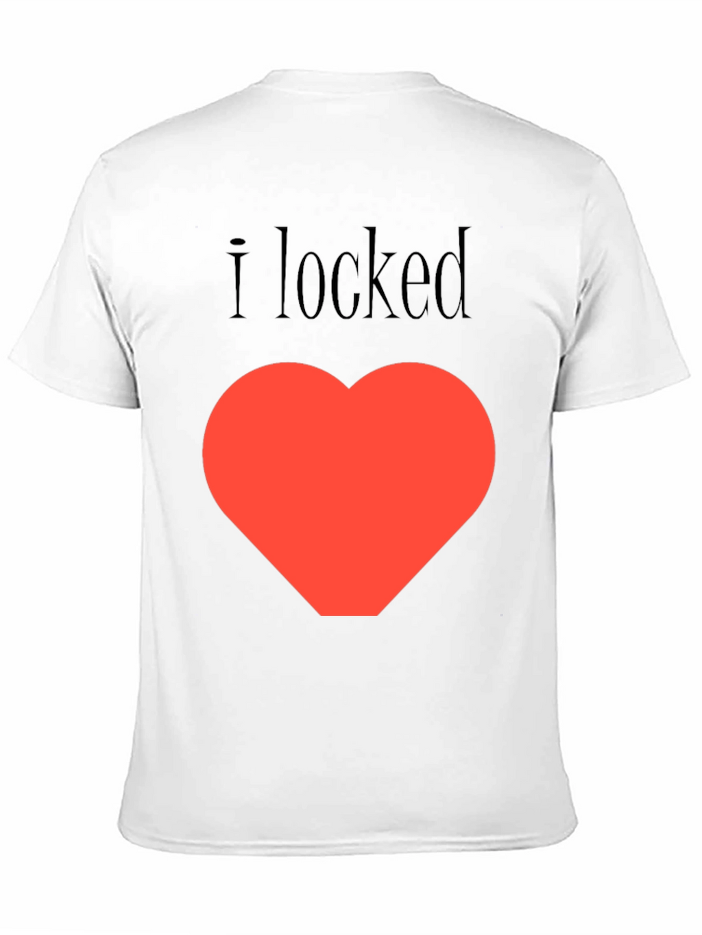 I Locked My Heart T-Shirt - Black Graphic Tee
