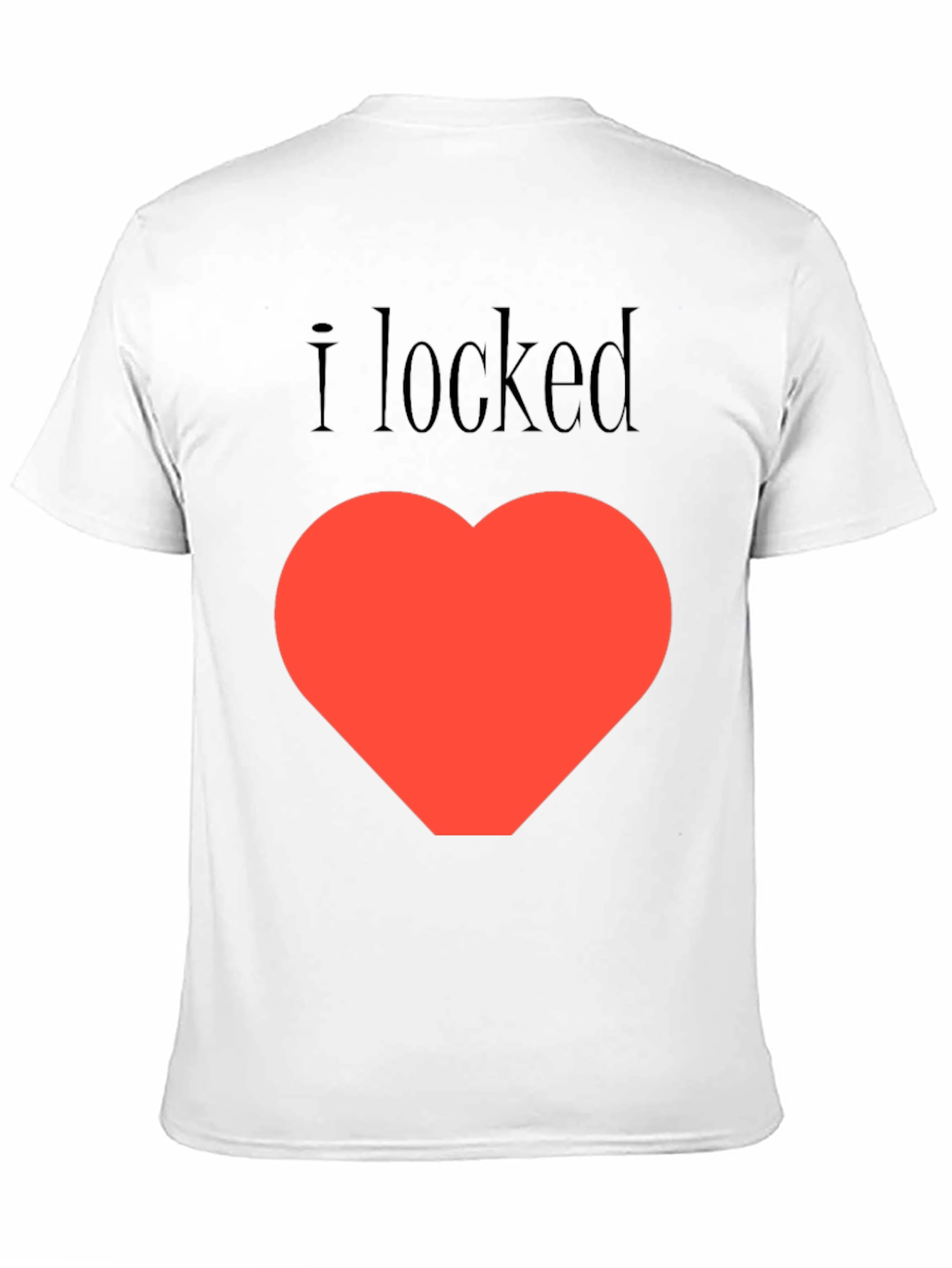 I Locked My Heart T-Shirt - Black Graphic Tee