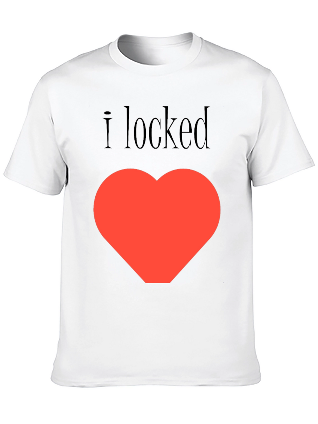 I Locked My Heart T-Shirt - Black Graphic Tee