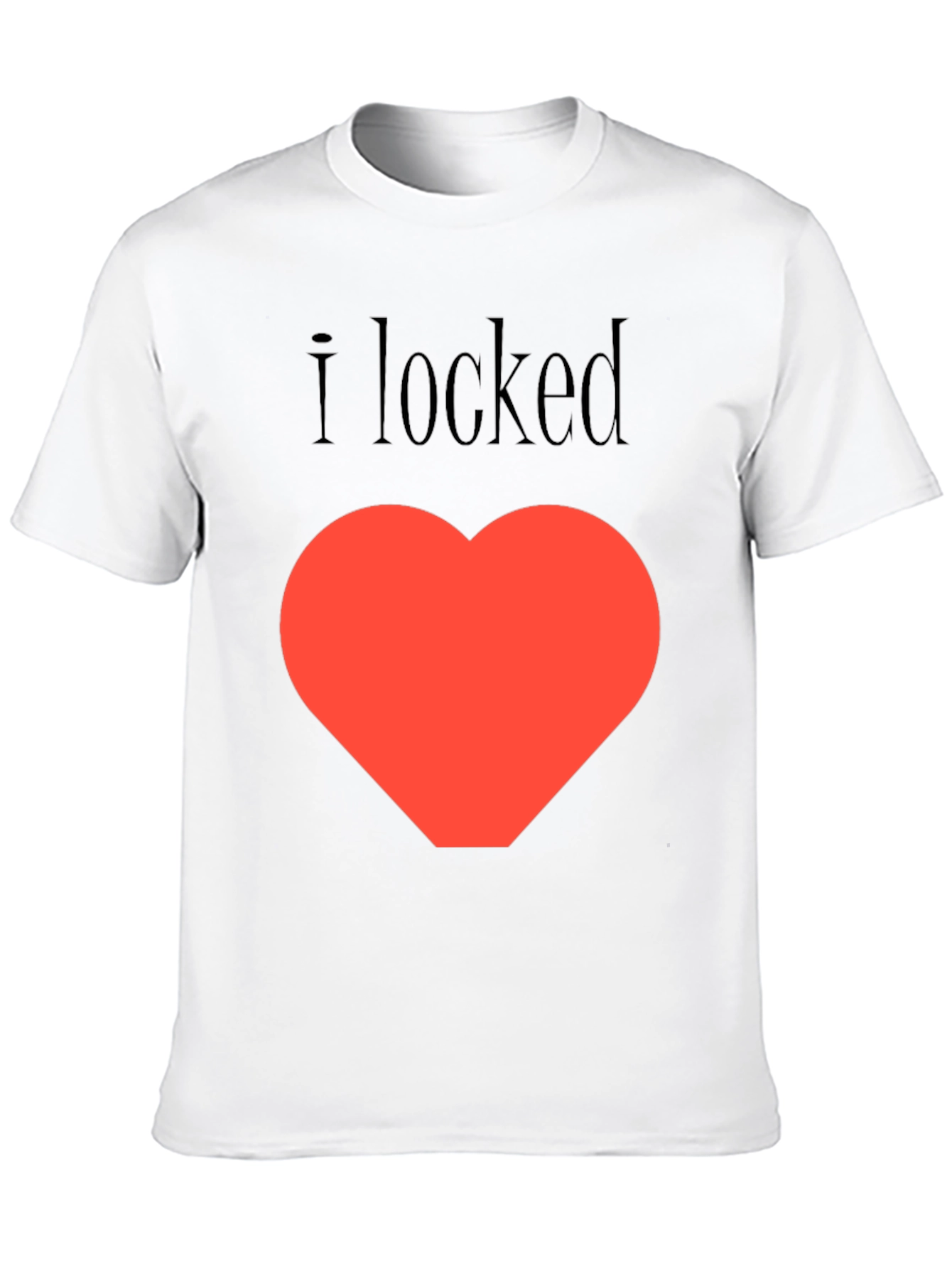 I Locked My Heart T-Shirt - Black Graphic Tee