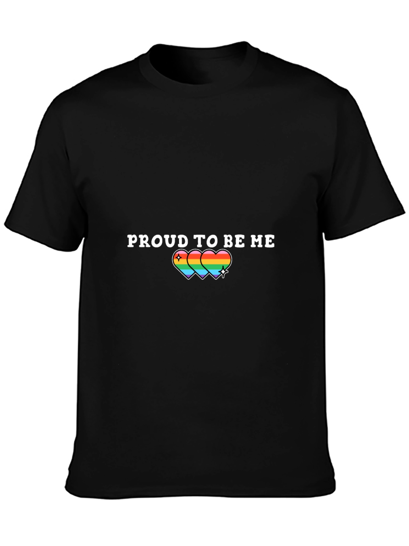 Proud to Be Me Rainbow Heart T-Shirt