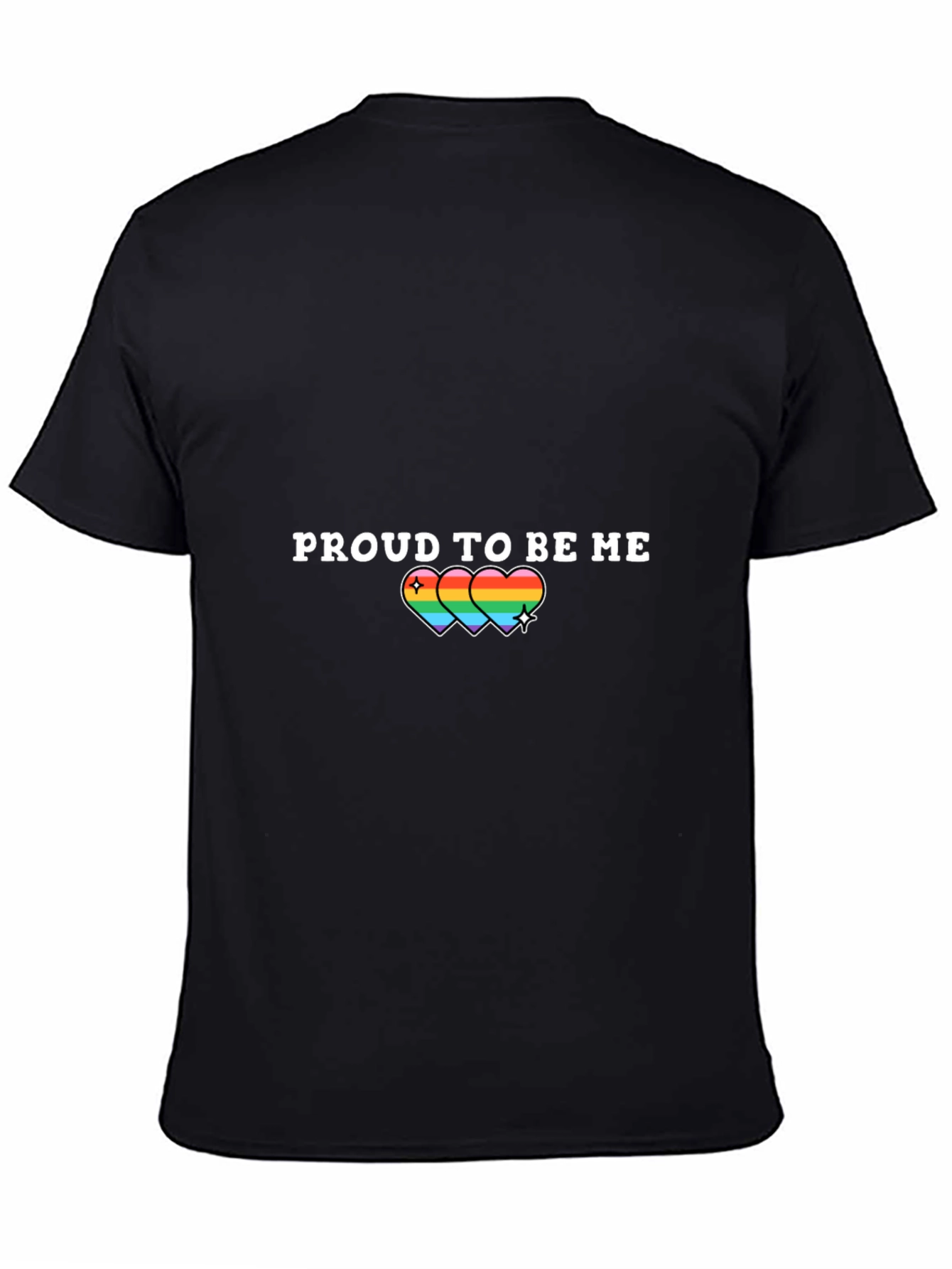 Proud to Be Me Rainbow Heart T-Shirt