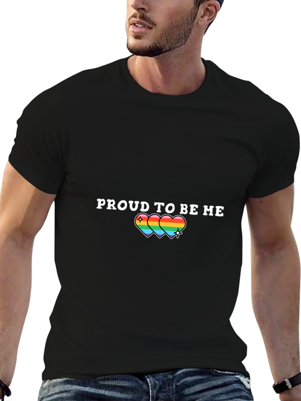 Proud to Be Me Rainbow Heart T-Shirt