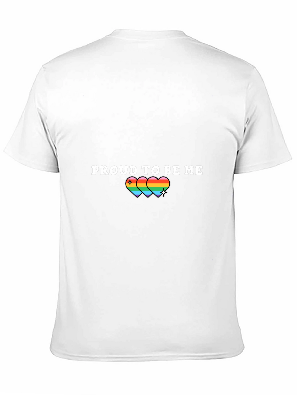Proud to Be Me Rainbow Heart T-Shirt