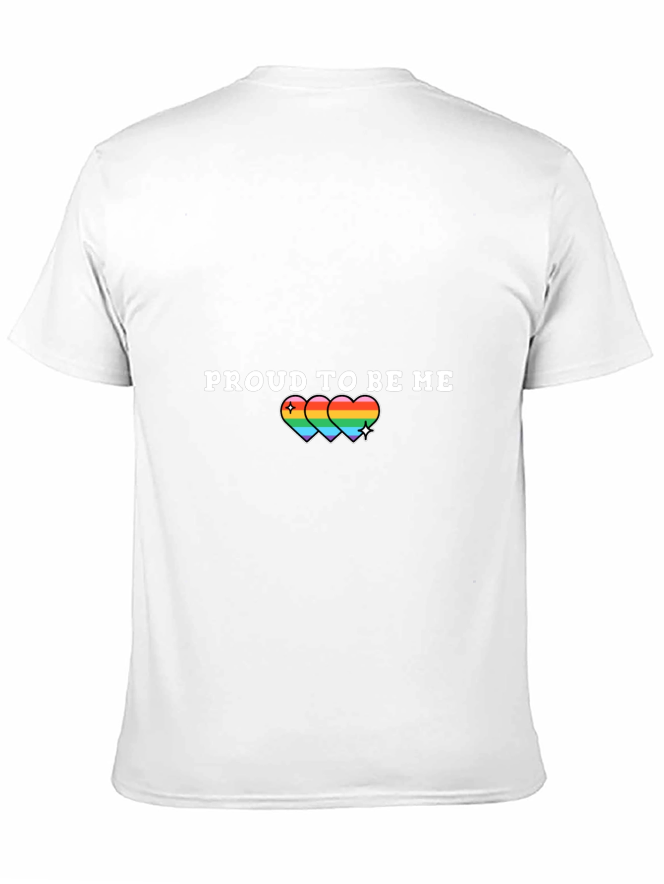 Proud to Be Me Rainbow Heart T-Shirt