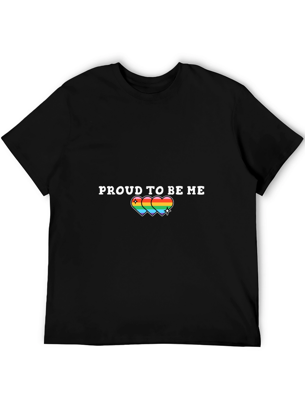 Proud to Be Me Rainbow Heart T-Shirt