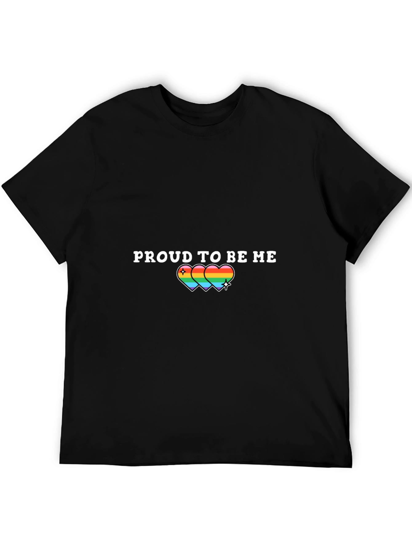 Proud to Be Me Rainbow Heart T-Shirt