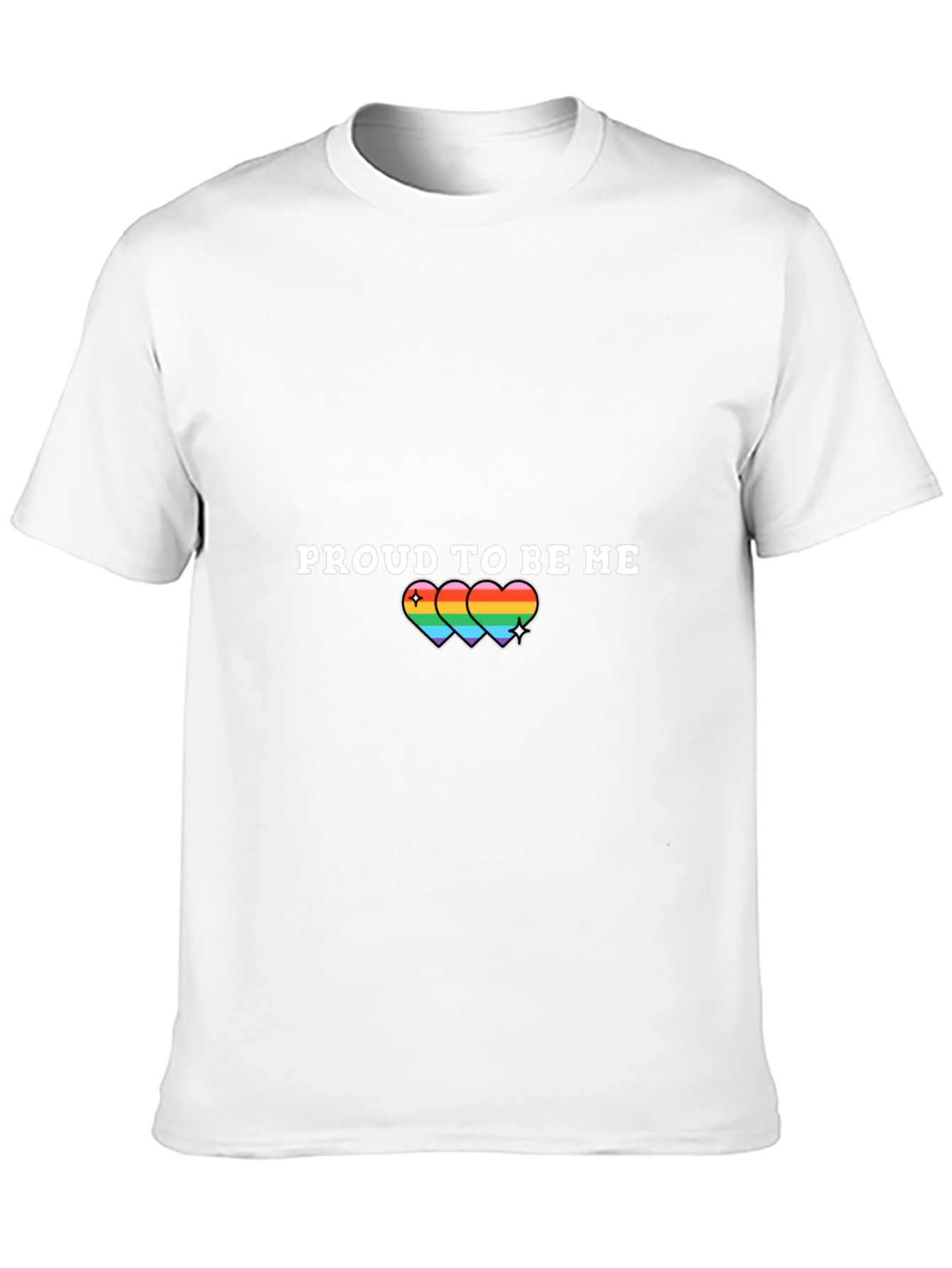 Proud to Be Me Rainbow Heart T-Shirt