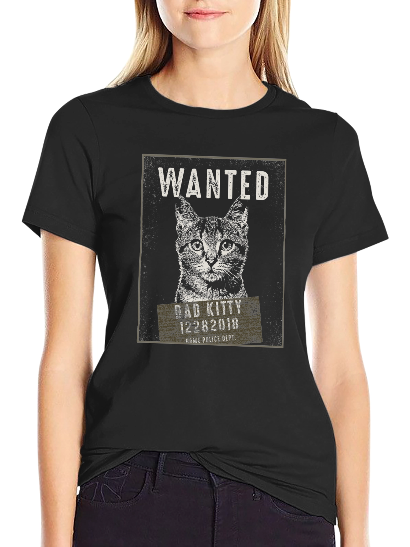 Bad Kitty Wanted T-Shirt