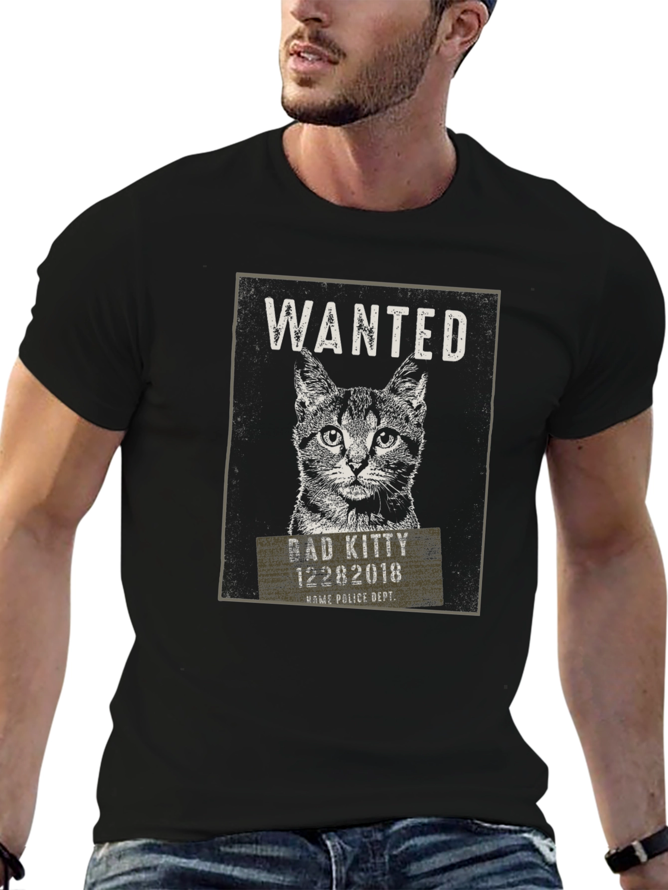 Bad Kitty Wanted T-Shirt