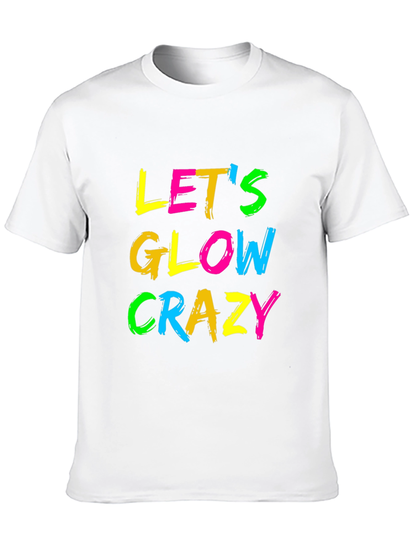 Lets Glow Crazy Black Graphic Tee