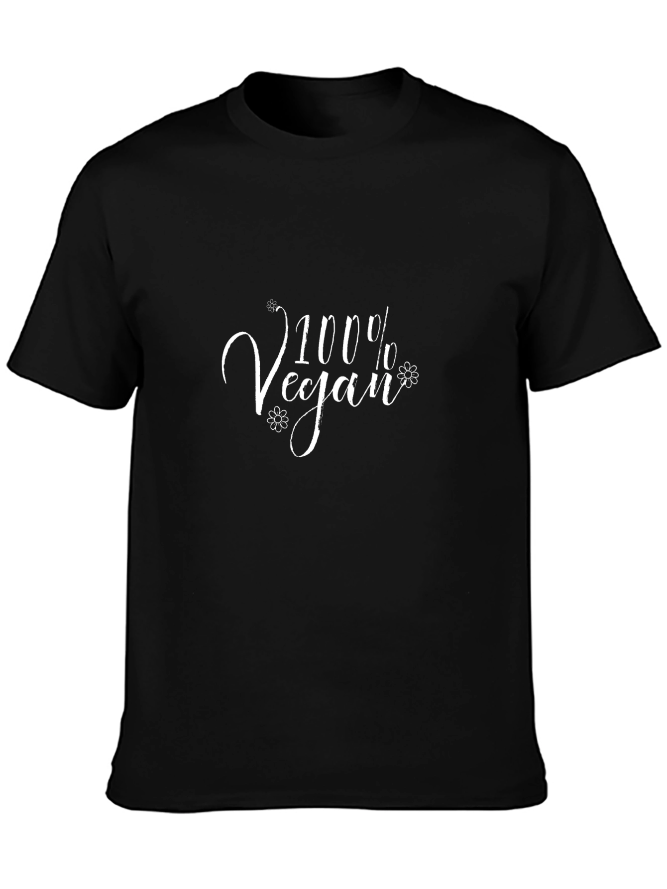 100% Vegan Black T-Shirt