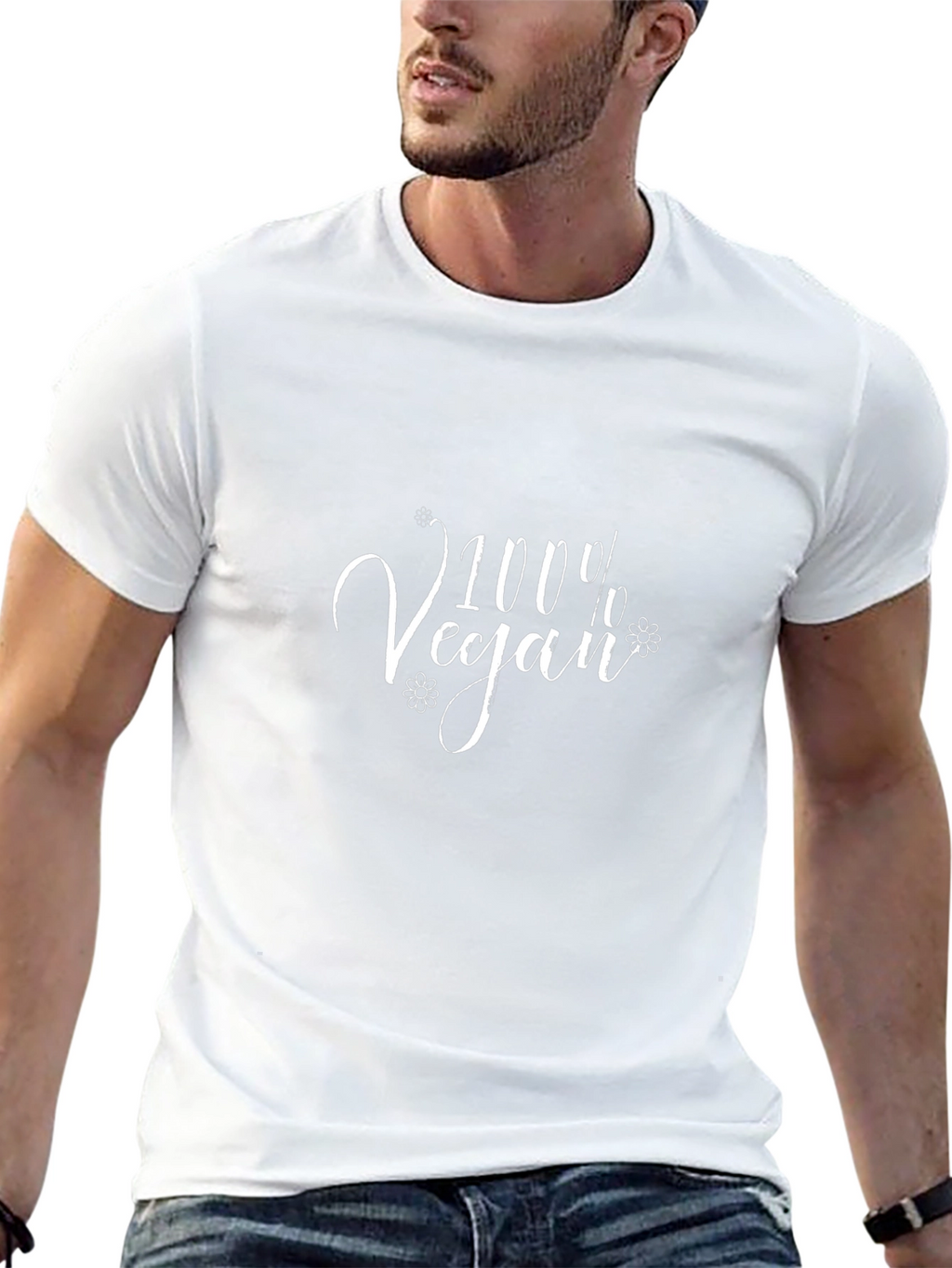 100% Vegan Black T-Shirt