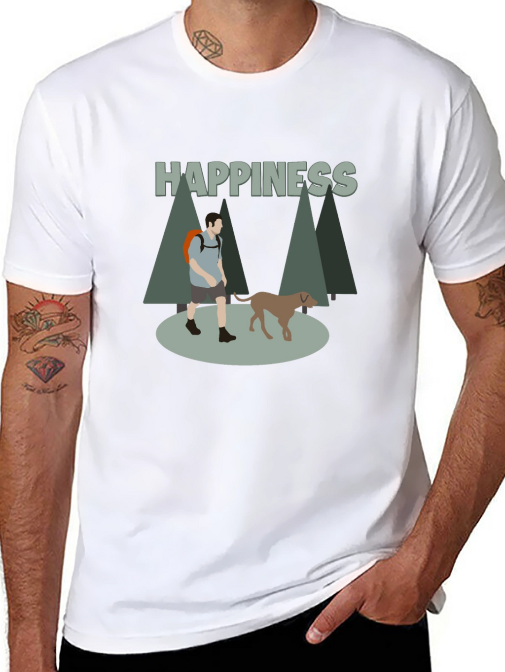 Happiness Hiking T-Shirt for Men