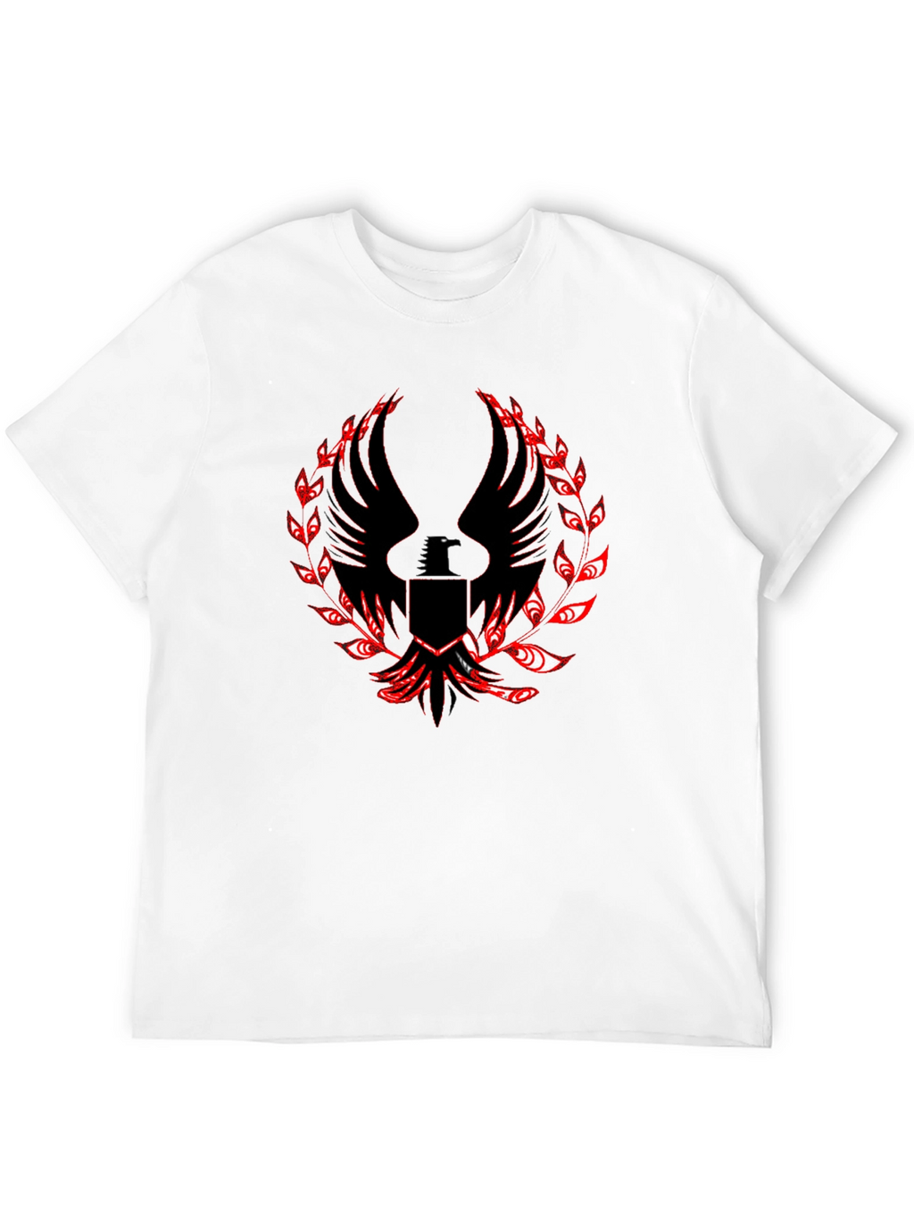 Black T-Shirt with Phoenix Graphic