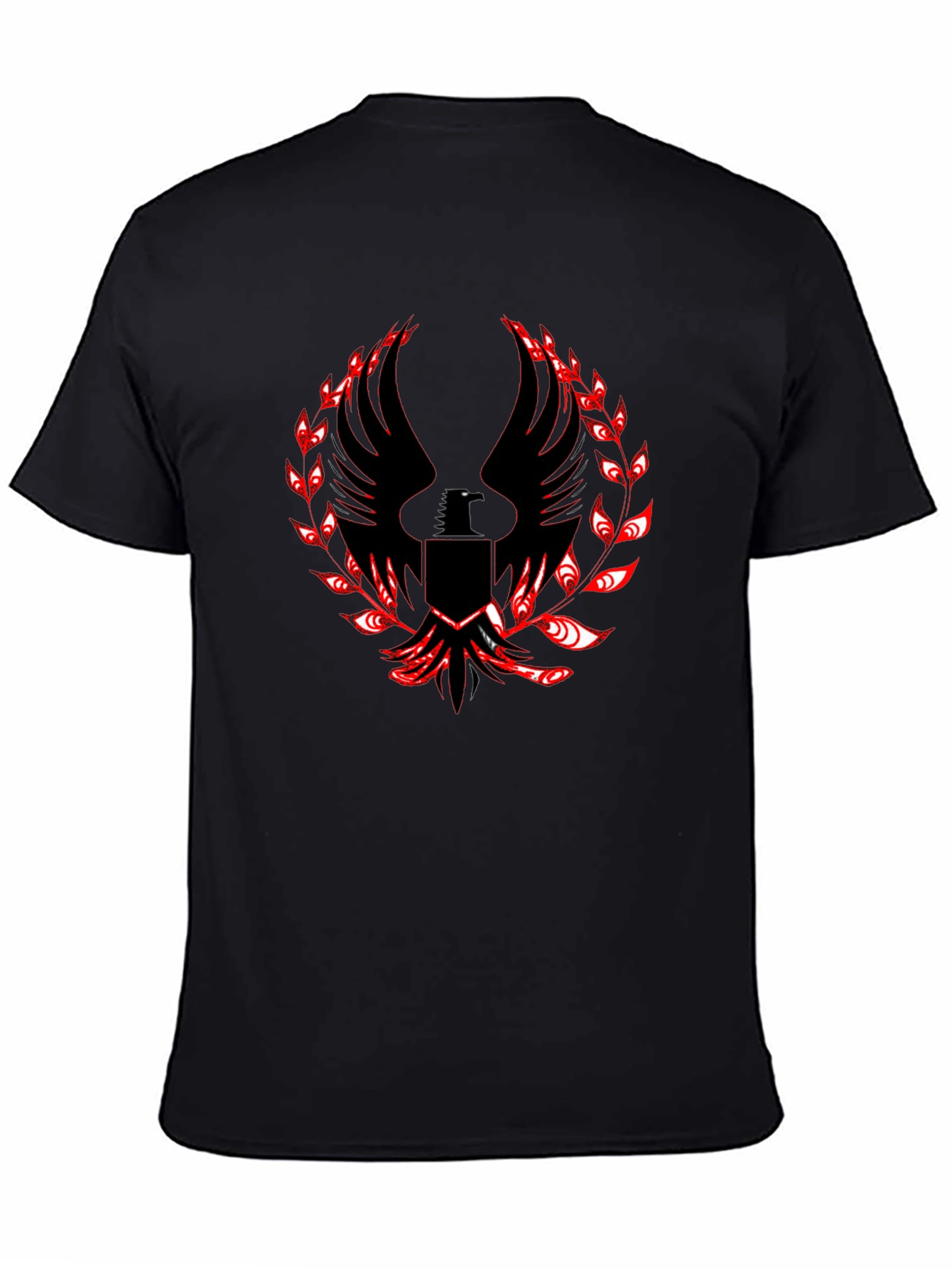 Black T-Shirt with Phoenix Graphic