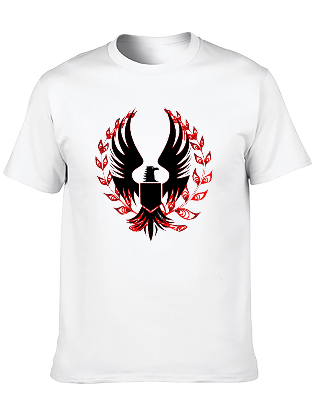 Black T-Shirt with Phoenix Graphic