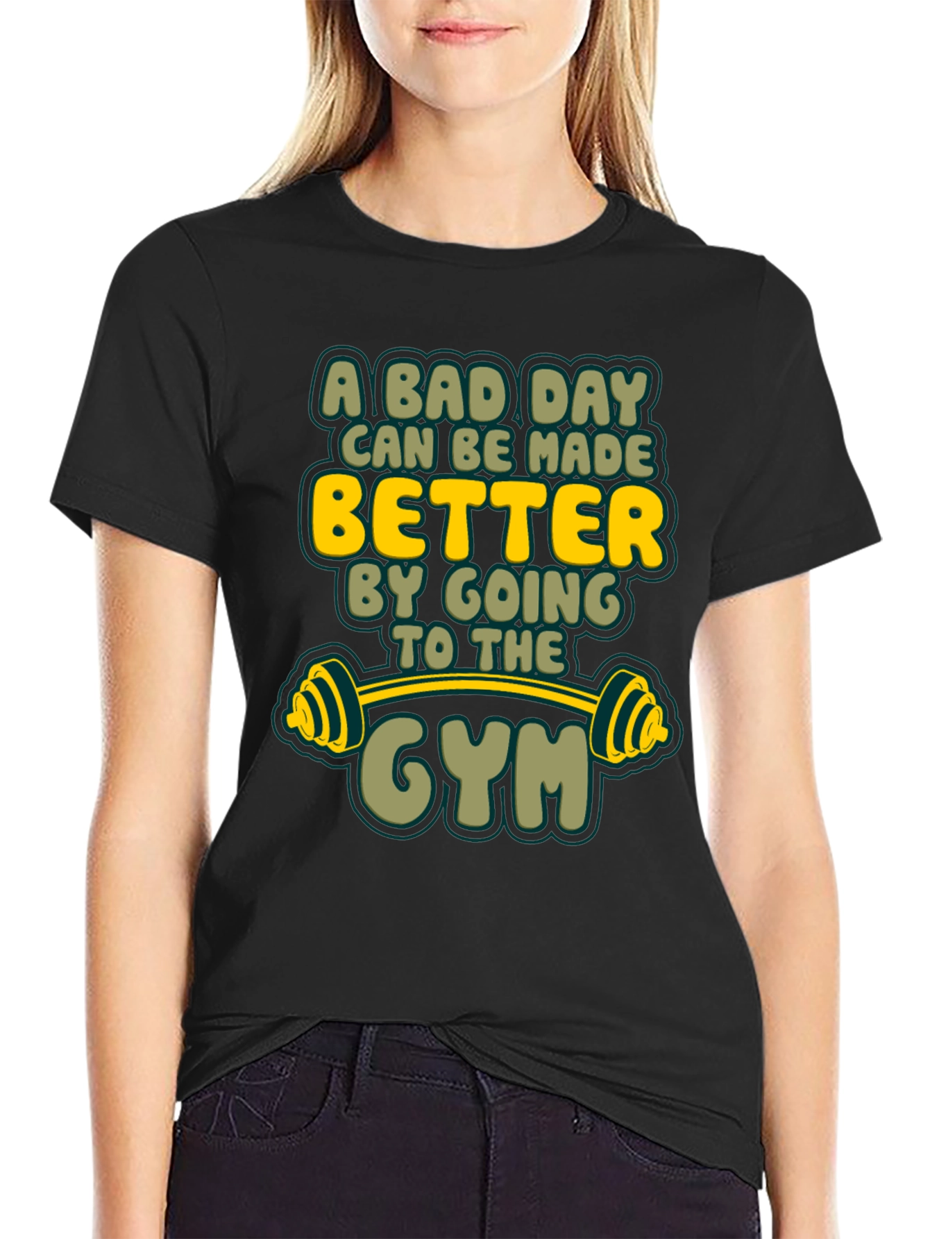 Gym Motivation T-Shirt: A Bad Day Can Be Made Better