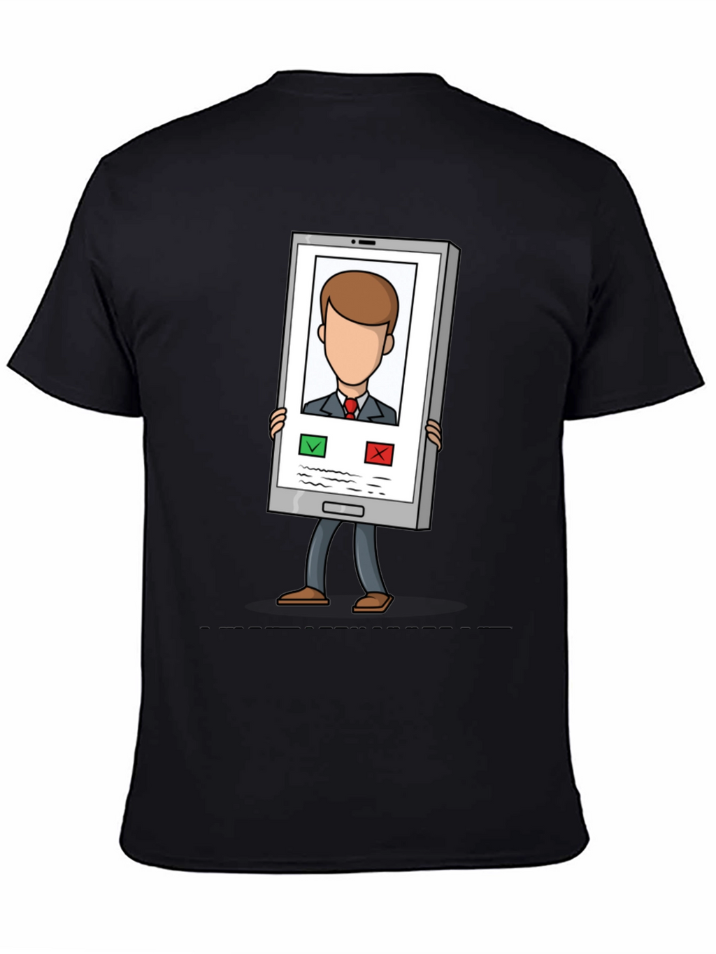 Funny Incoming Call T-Shirt - Trendy Cartoon Tee