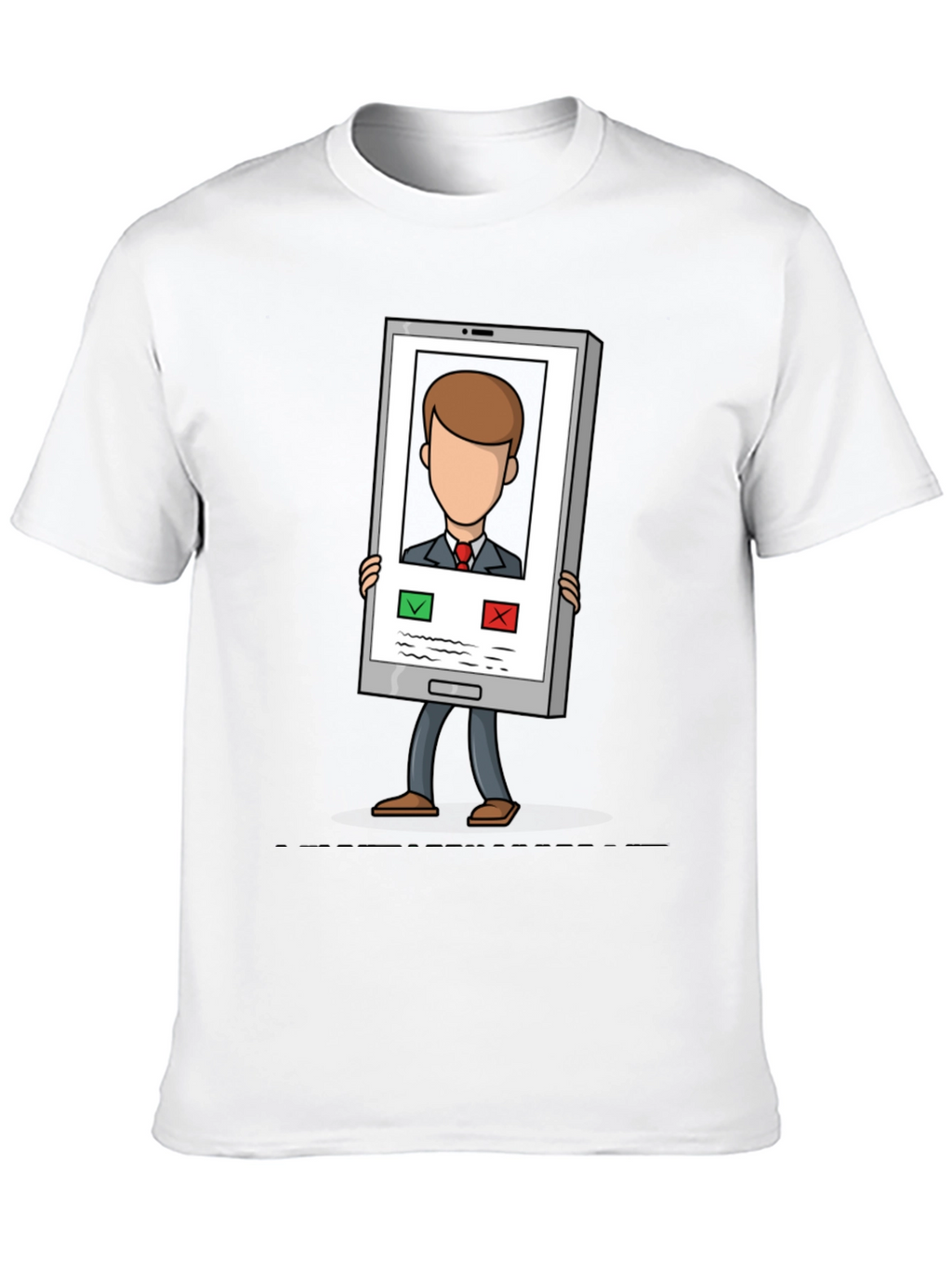 Funny Incoming Call T-Shirt - Trendy Cartoon Tee