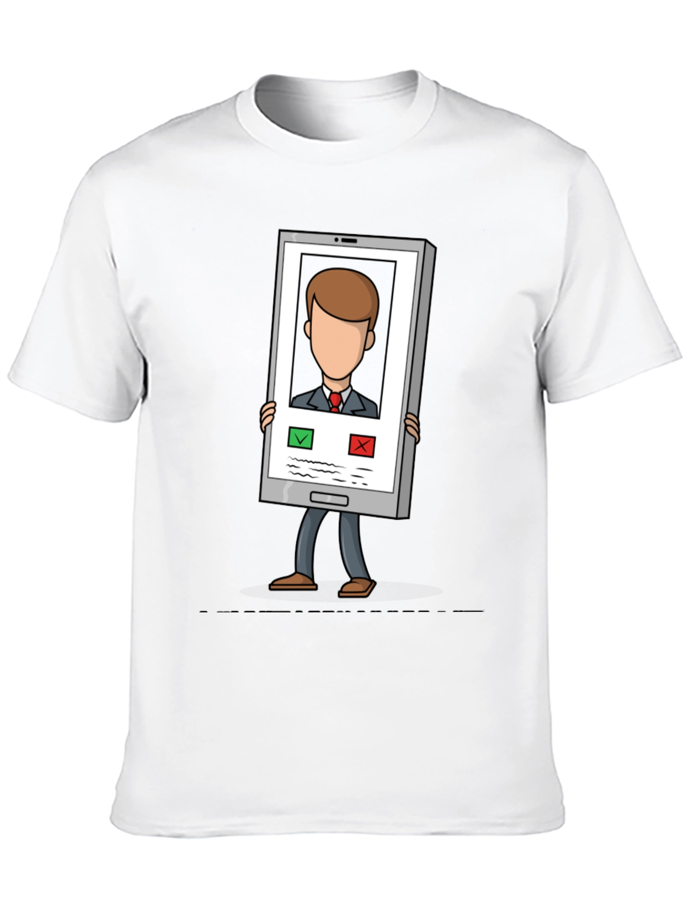 Funny Incoming Call T-Shirt - Trendy Cartoon Tee