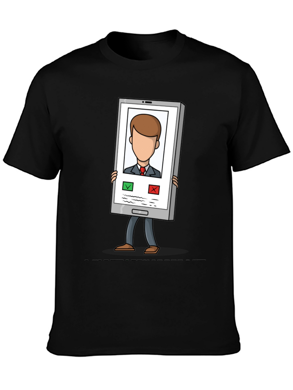 Funny Incoming Call T-Shirt - Trendy Cartoon Tee