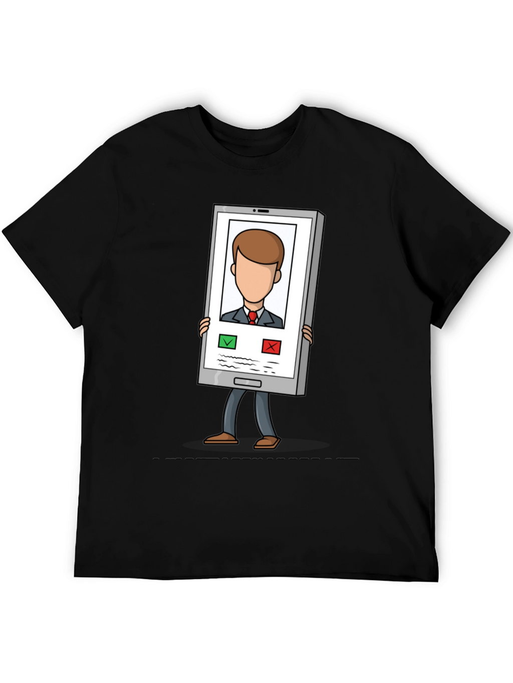 Funny Incoming Call T-Shirt - Trendy Cartoon Tee